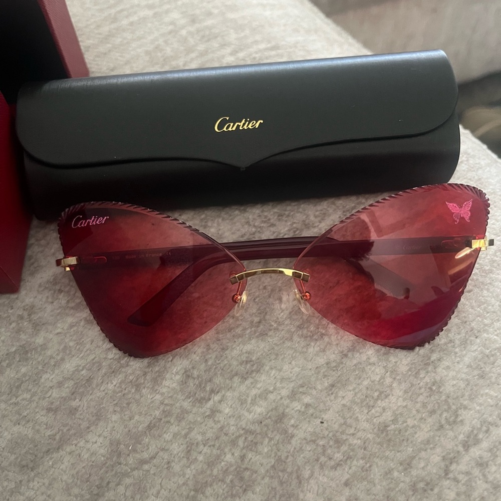 Cartier Red Sunglasses
